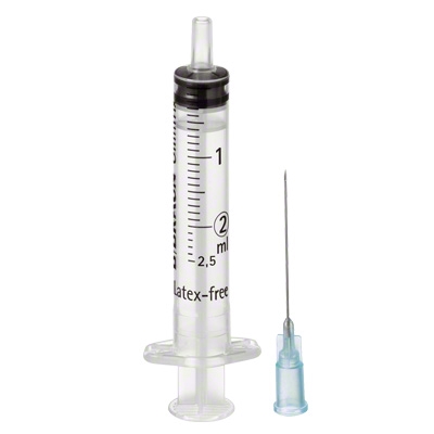 Seringue insuline 3 corps 1ml sans aiguille, Omnifix B.Braun, boîte de 100  - FM Medical
