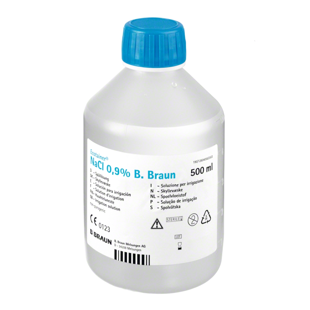 Chlorure de sodium 0,9 % Otec stérile apyrogène 500 ml - Matériel